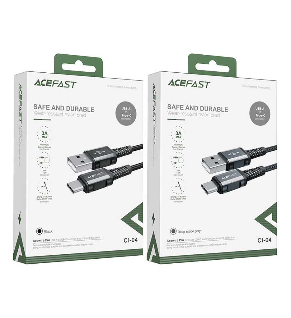 Acefast C1-04 USB-A to USB-C Aluminum Alloy Charging Data Cable