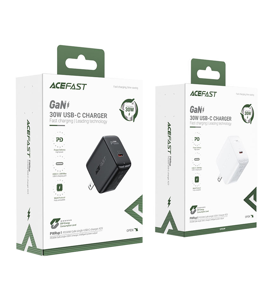 Acefast A23 PD30W Gan Single USB-C Charger