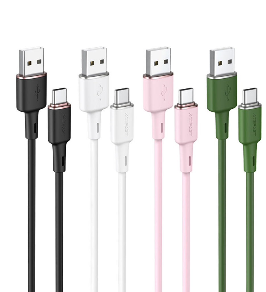 Acefast C2-04 USB-A to USB-C Zinc Alloy Silicon Charging Data Cable