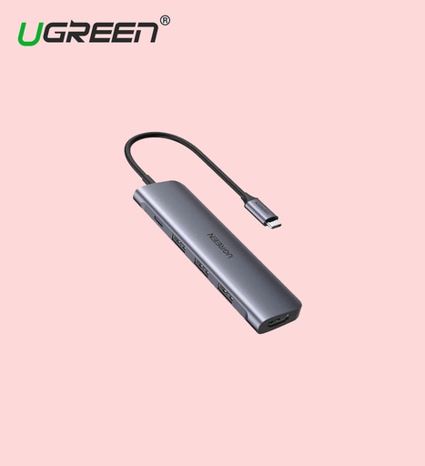 [6957303852093] UGreen USB-C Hub (3*USB3.0+HDMI+PD) (CM136)