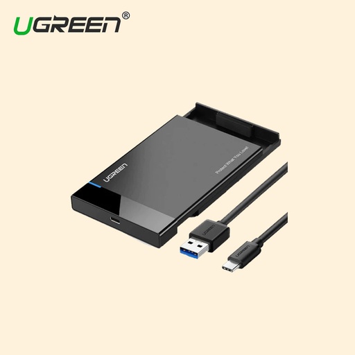 [6957303857432] UGreen 2.5&quot; HDD Enclosure with USB-C Port (50743)
