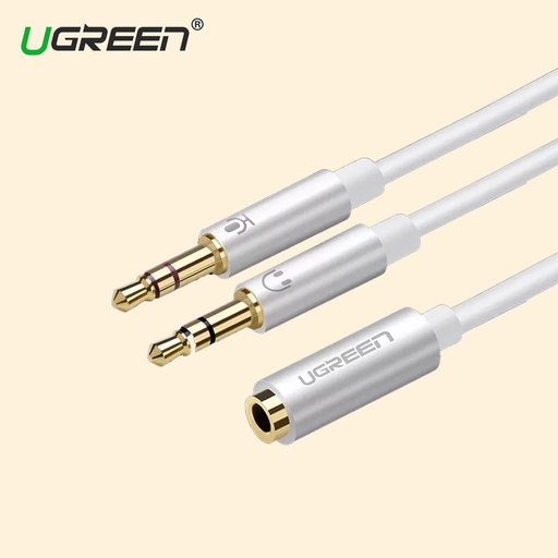 UGreen 3.5mm Female to 2 Male Audio Cable ABS Case (20897)