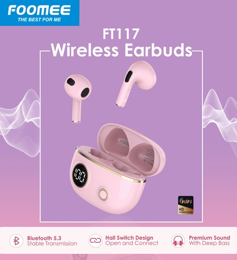 [6920354005671] Foomee FT117 Wireless Earbuds