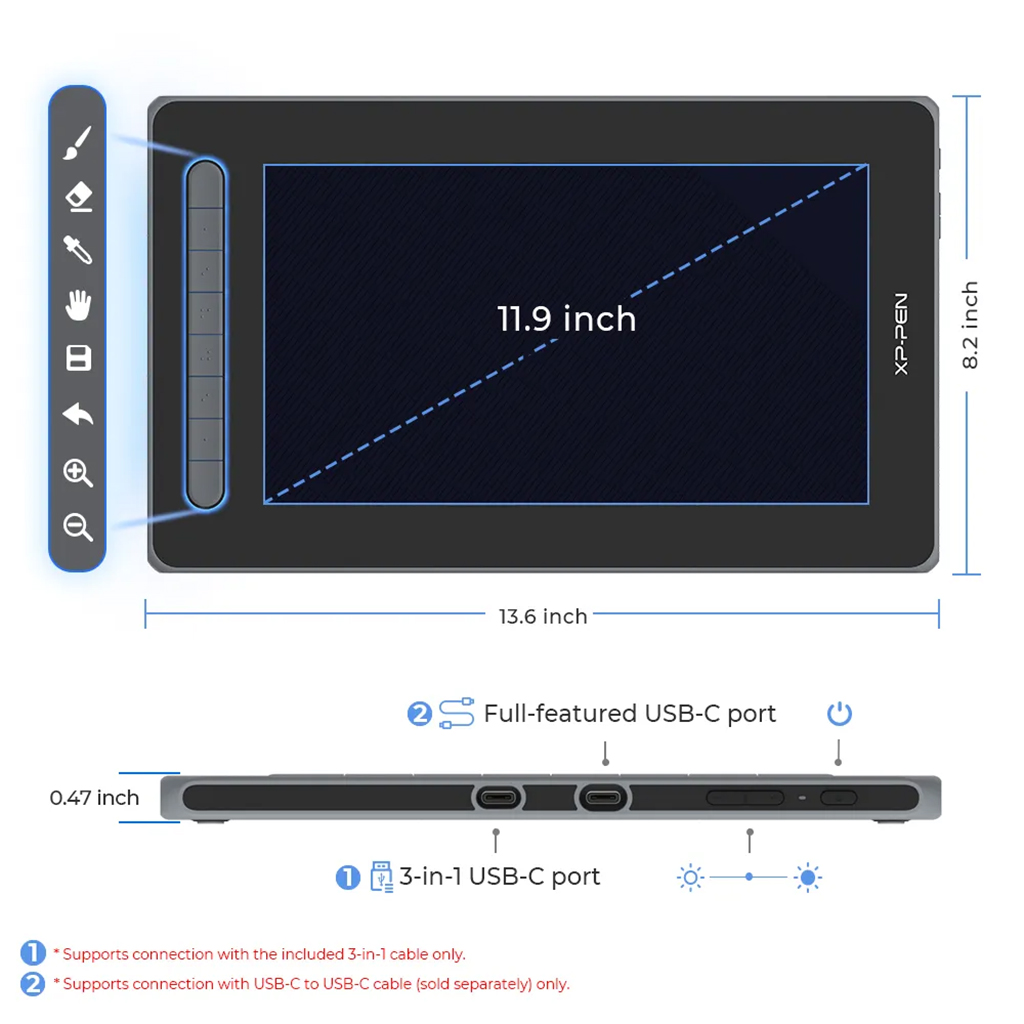 XP-Pen Artist 12 (2nd Gen) Pen Display Tablet