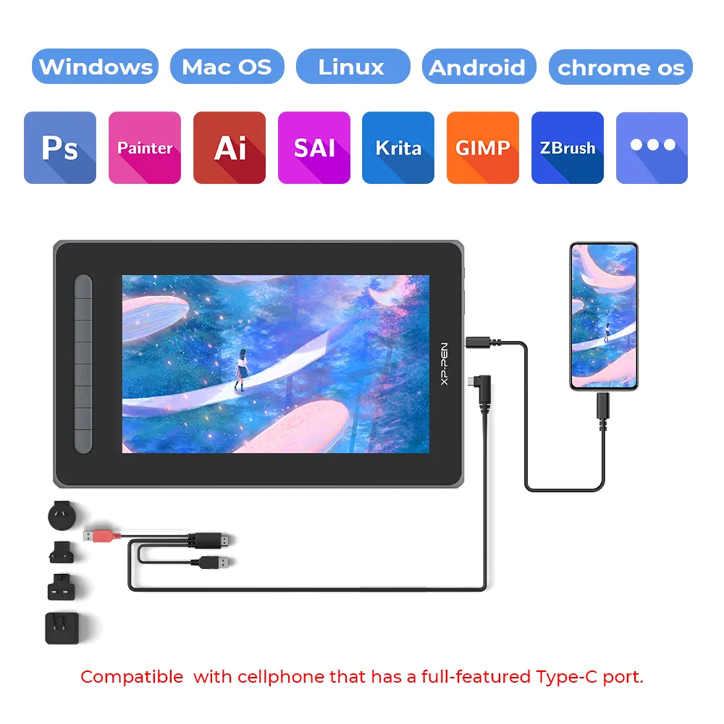 XP-Pen Artist 12 (2nd Gen) Pen Display Tablet