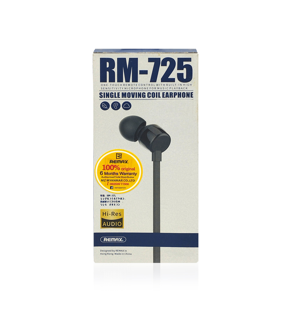 Remax RM-725 Wired Earphone