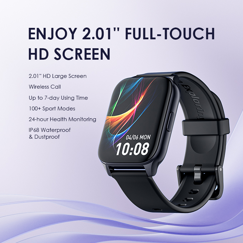 Oraimo Watch 4Plus Smart Watch OSW-801 (2.0&quot; TFT, 300mAh, Bluetooth Call)