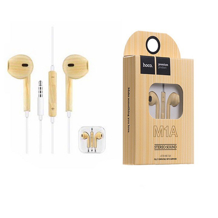 Hoco M1A Bamboo Wired Earpiece