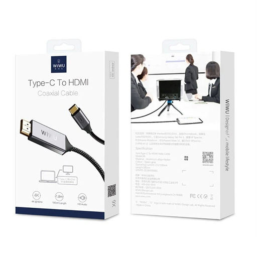 WiWu Type-C to HDMI Coaxial Cable X9