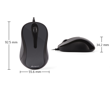 A4TECH Optical Mouse N-350 1000 DPI (60cm Length)