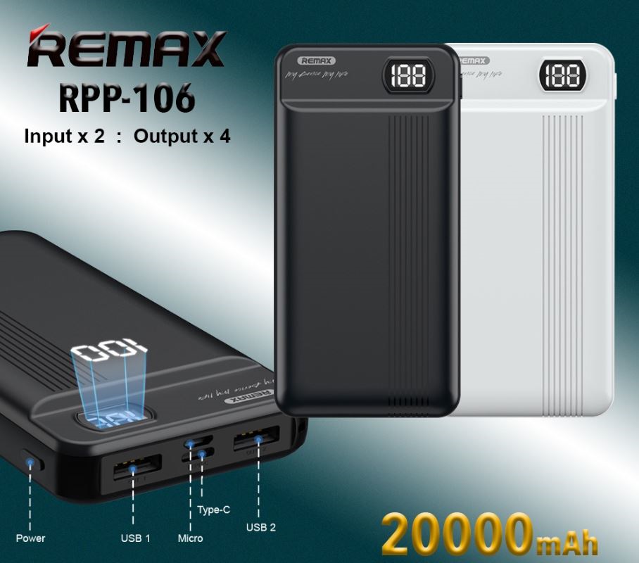 Remax FIZI 20000mAh Powerbank RPP-106