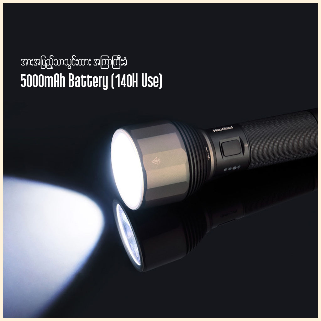 Mi NexTool Rechargeable LED Flashlight 2000lm NE0126