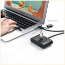 UGreen 4-Port Hub (USB-C + USB-3.0) (40850)