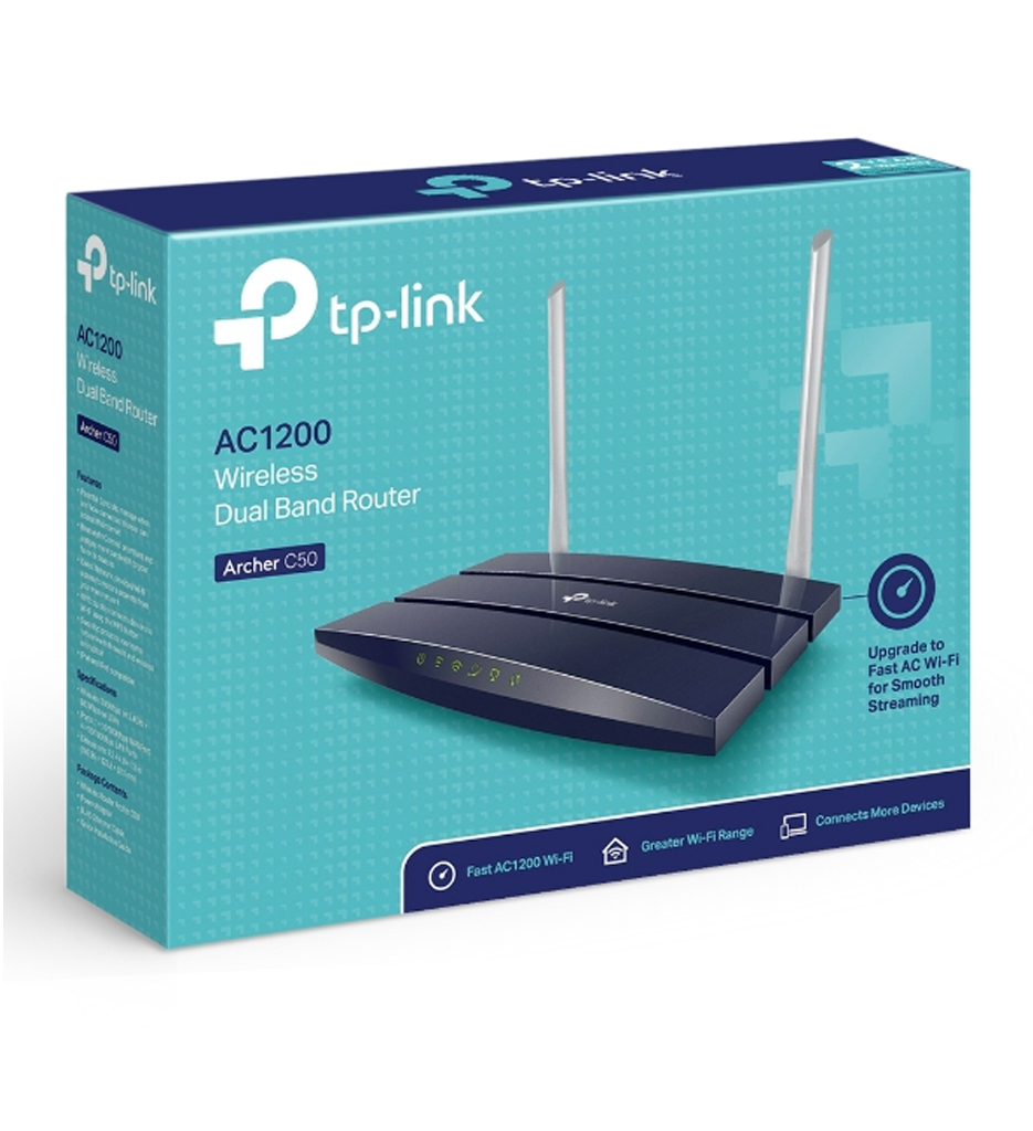 TP-Link Wireless Dual Band Router (Archer C50) AC1200