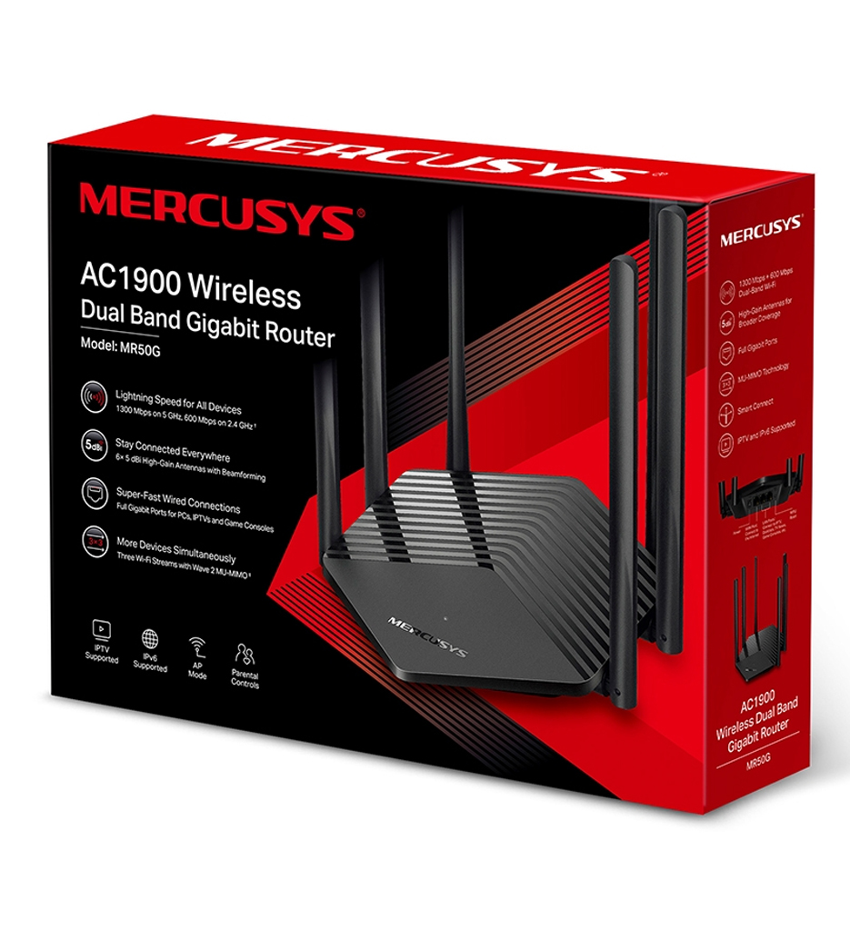 Mercusys MR50G Gigabit Router AC1900 Wireless Dual Band