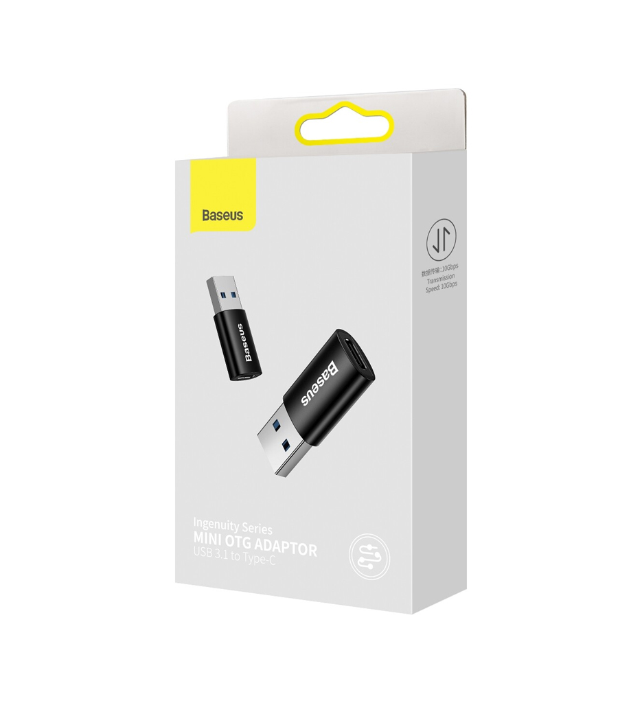 Baseus Mini OTG Adapter (Ingenuity Series) USB3.1 to Type-C (ZJJQ000101)