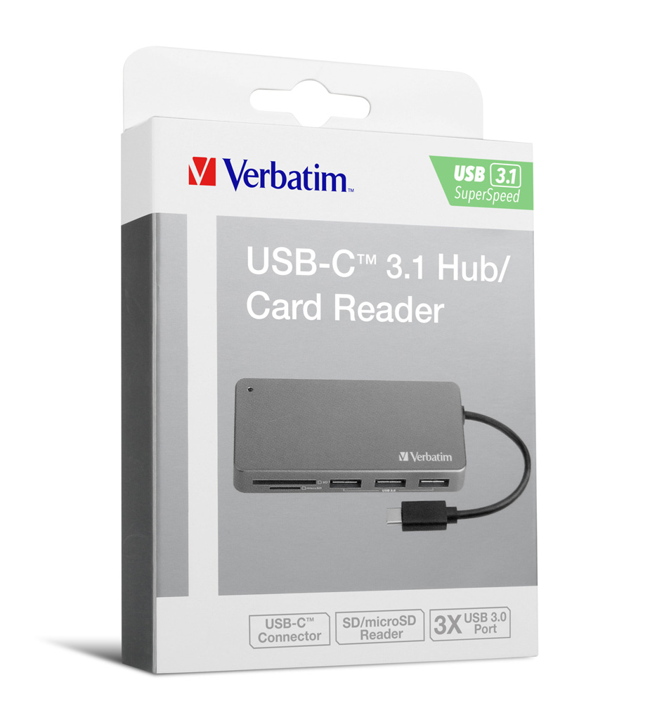 Verbatim #65679 USB-C 3.1 Hub / Card Reader