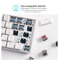 Royal Kludge RK61 Tri-Modes Mechanical Keyboard (Red Switch)