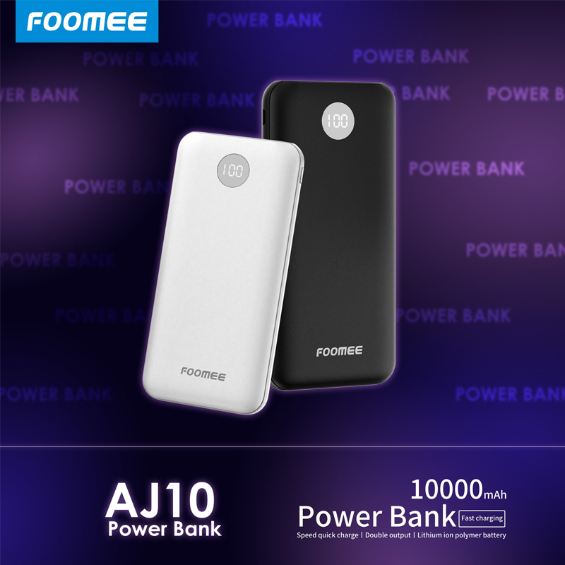 Foomee 10000mAh Power Bank AJ10