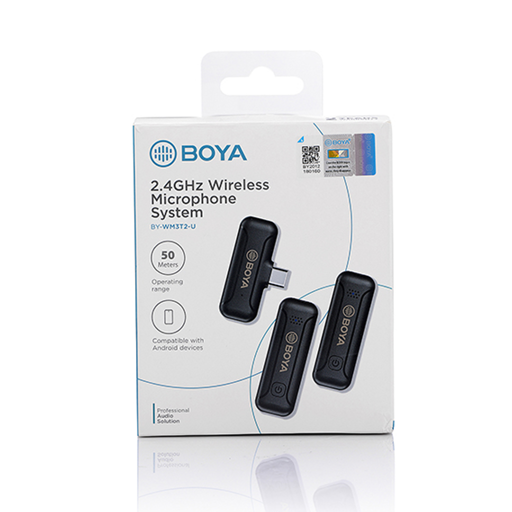 BOYA Wireless Mic for TypeC Phone (2Person) (BY-WM3T2-U2)