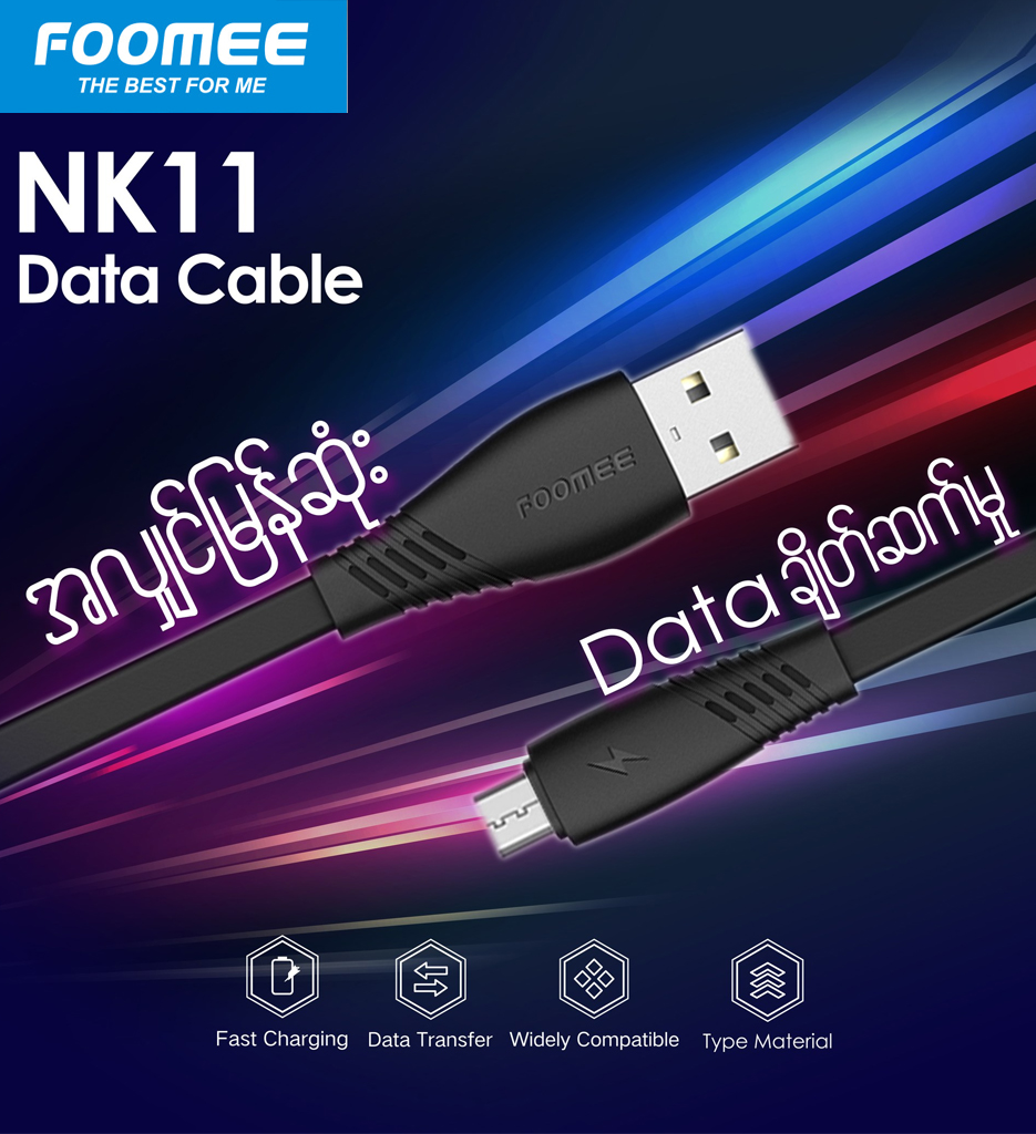 Foomee Fast Charging Data Cable NK11 (Micro)
