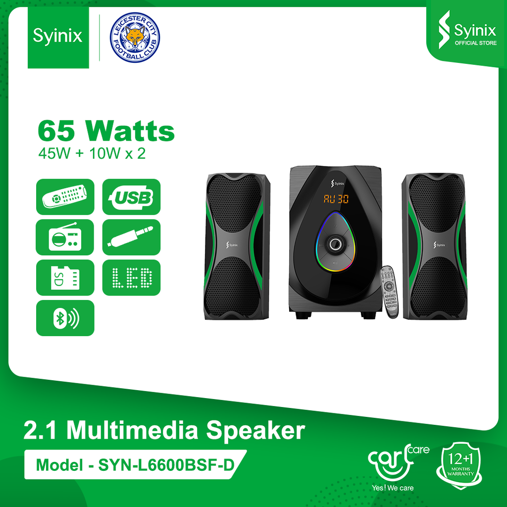 Syinix Speaker SYN-L6600BSF (2.1) (65W)