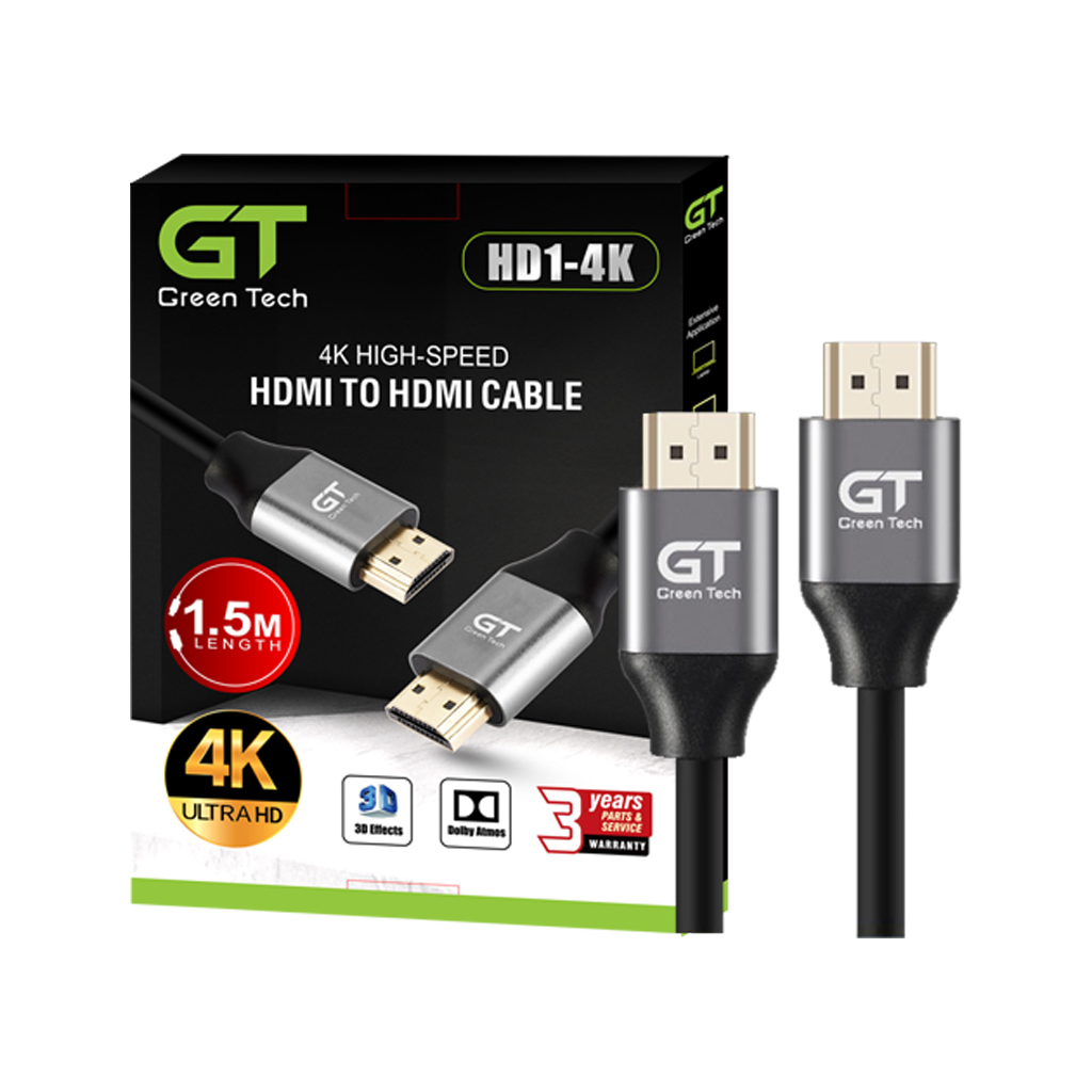 Green Tech HDMI to HDMI Cable HD1-4K 1.5m