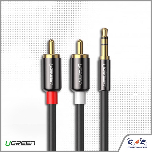 [6957303815838] UGreen 3.5mm to RCA Cable 1.5m (AV102)