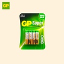 GP Super Alkaline Battery AAA (1x4pcs) Card
