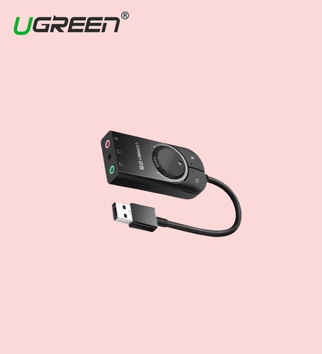 [6957303849642] UGreen USB External Stereo Sound Adapter 15cm (40964)