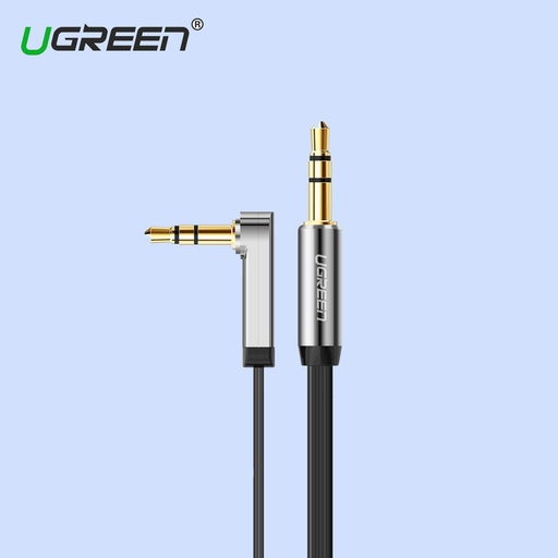 [6957303817283] UGreen 3.5mm AUX Male to Male 90-Angle 3m (10728)