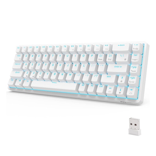 [6935280812453] Royal Kludge G68 Tri-Mode Mechanical Keyboard (Red Switch)