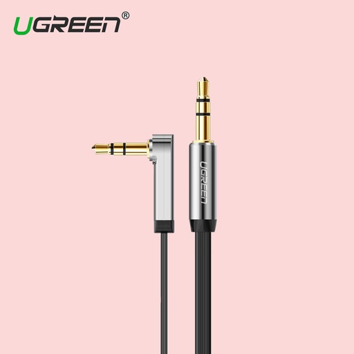 [6957303815999] UGreen 3.5mm AUX Male to Male 90-Angle 2m (10599)