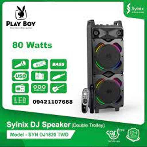 [4895180759659] Syinix Speaker SYN-DJ1820TWD (80W)