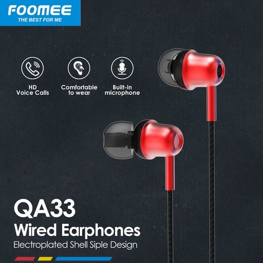 [6920352002166] Foomee Wired Earphone QA33