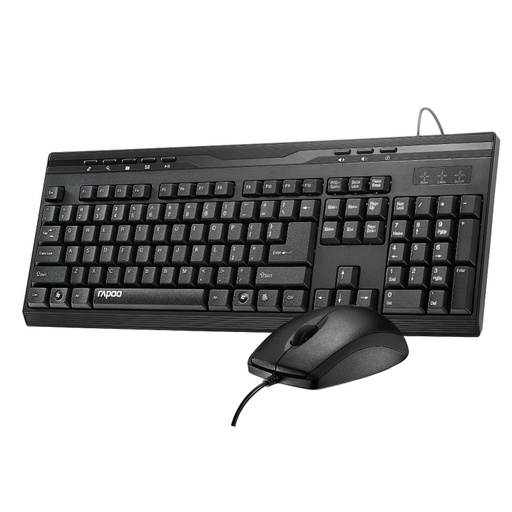 [021700066] Rapoo Wired Keyboard + Mouse Combo (NX1710) 