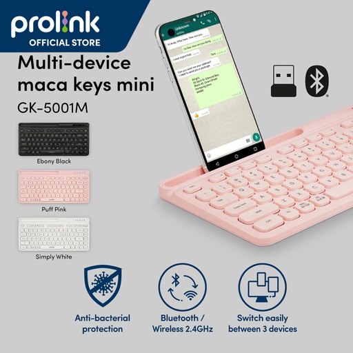Prolink GK-5001M Mini Bluetooth Keyboard