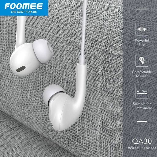 [036200787] Foomee QA30 Wired Earphone