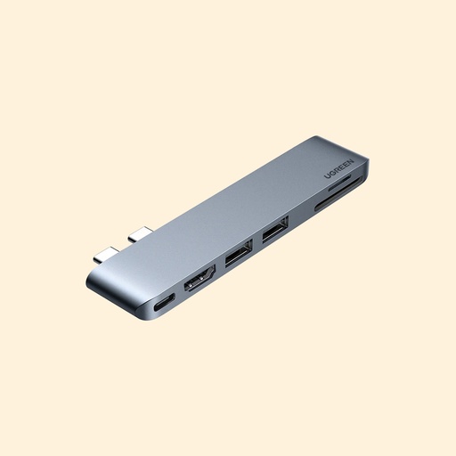 [6957303888566] UGreen USB-C Hub (HDMI+2*USB3.0+TF/SD) (80856)