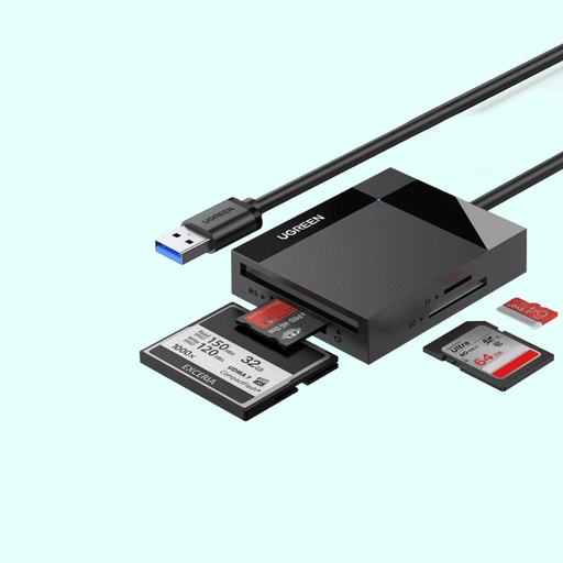 [6957303833337] UGreen USB 3.0 All in One Card Reader 50cm CR125 (30333)