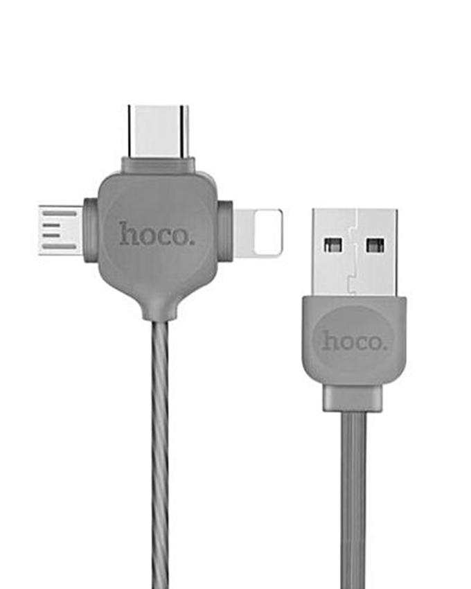 HOCO U19 3in1 Magnetic Adsorption Charging Cable