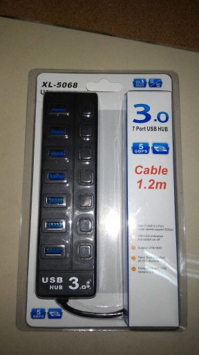 [023000192] USB Hub 7ports XL-5068 1.2m(3.0)
