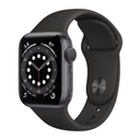 Apple Watch (44mm) Series 6 (M00H3) SpaceGray Alluminium Case with Black Sport Band